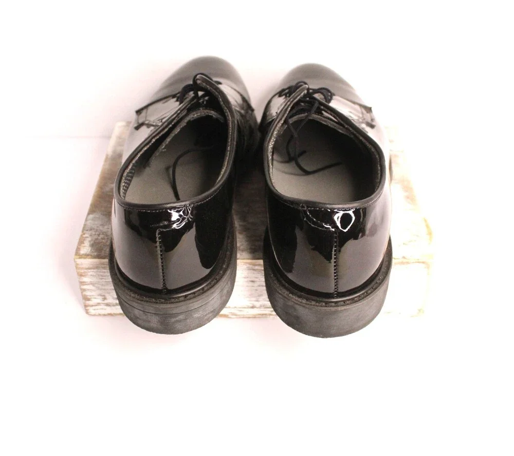 ALTAMA Black Men's 12.5 E Oxford Military Dress Blues‎ Uniform Vibram Shoes